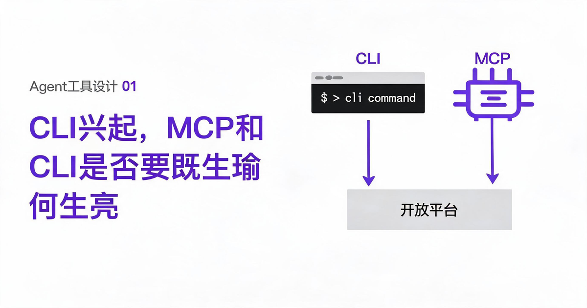 CLI、MCP与开放平台关系示意封面